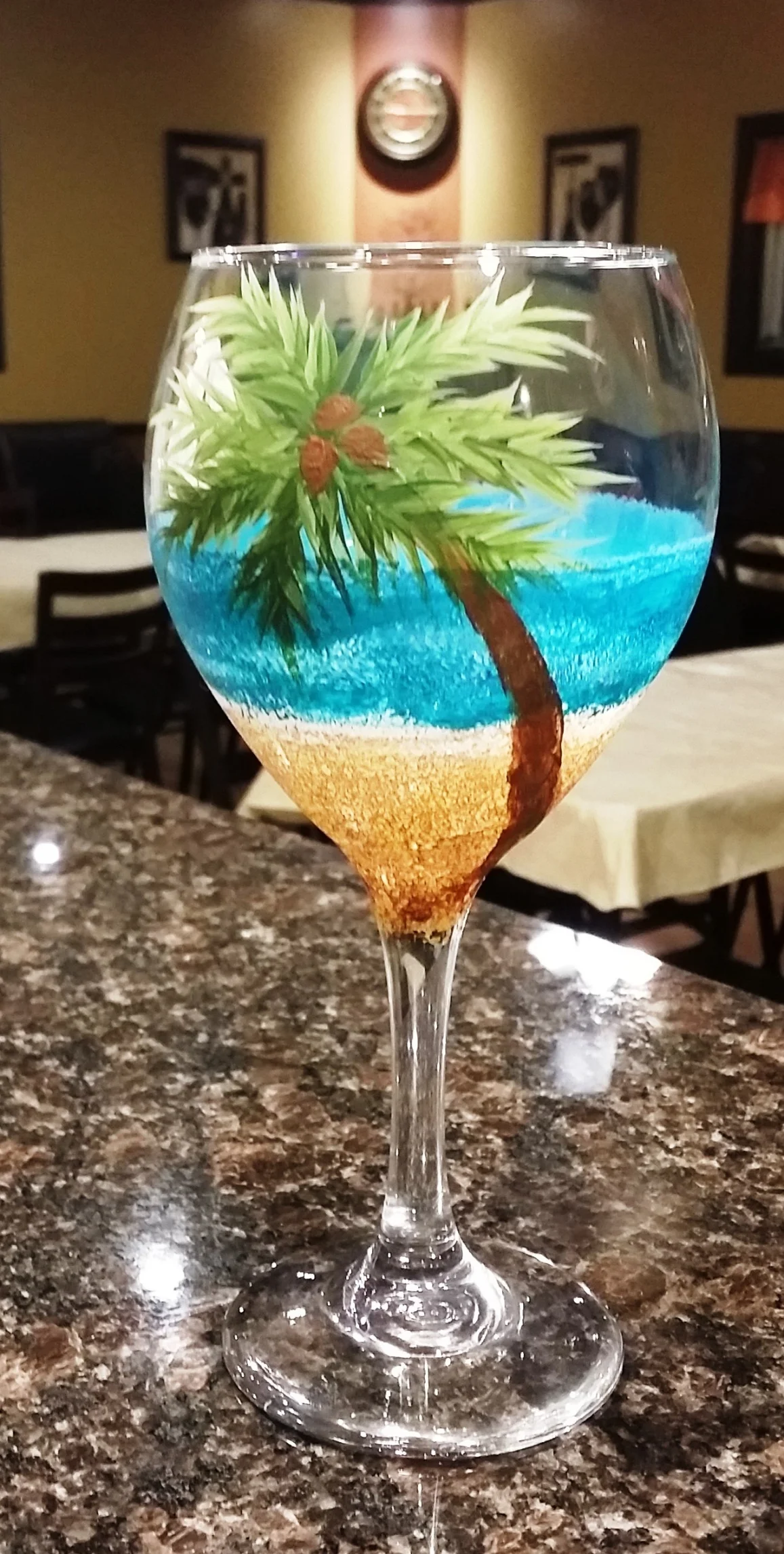 Sunny's Campground Beach Wine Glass Painting Class
