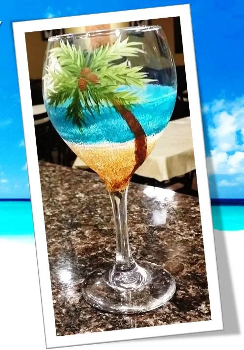 STONEY RIDGE WINERY - Beach Wine Glass Painting Class