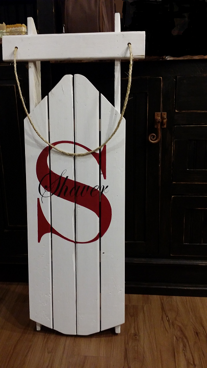 LEISURE TIME WINERY - Personalized Wood Winter Sled