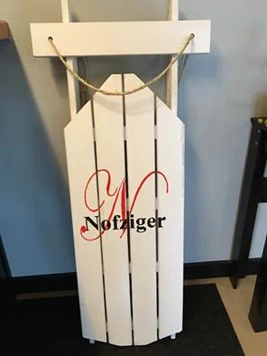 KNOTTY VINES WINERY - Personalized Winter Sled