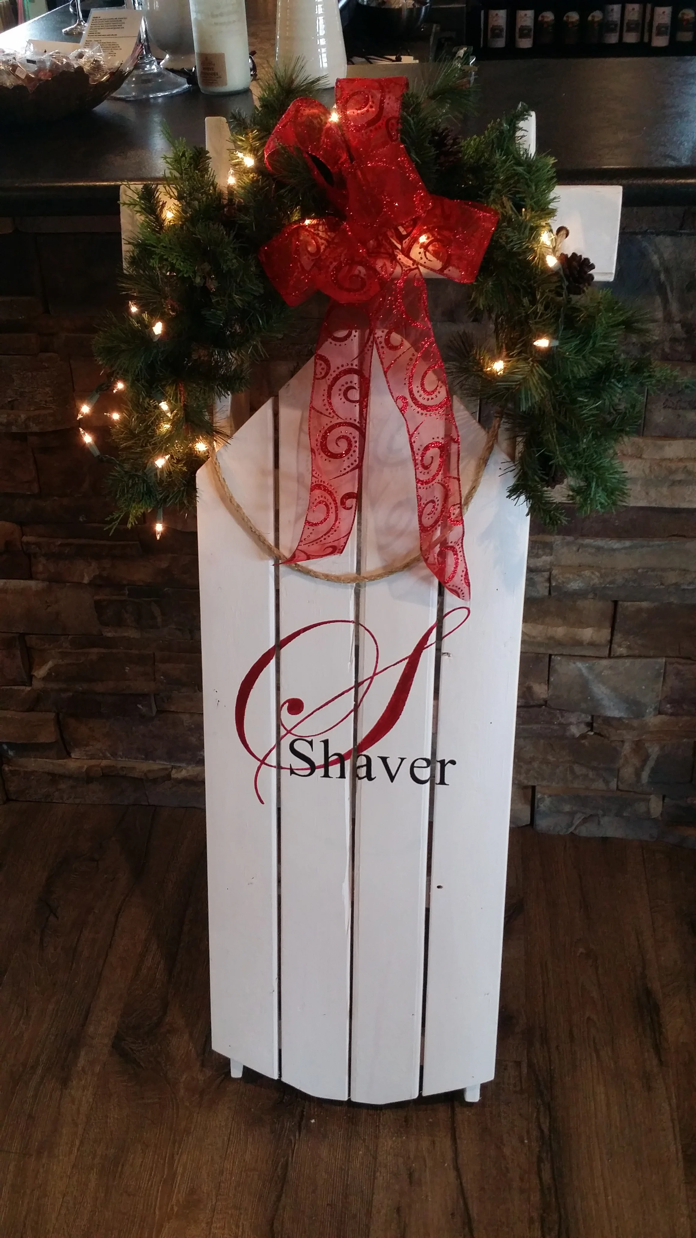 SYCAMORE LAKE WINE CO - Personalized Winter Sled