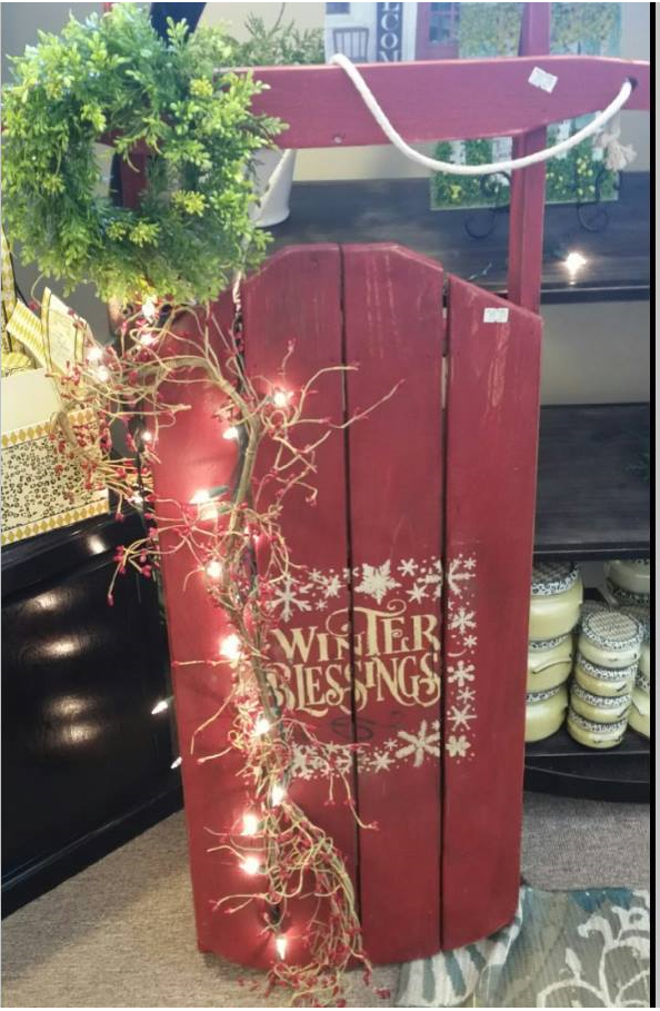 SHABBY CHIC - Personalized Winter Sled Class