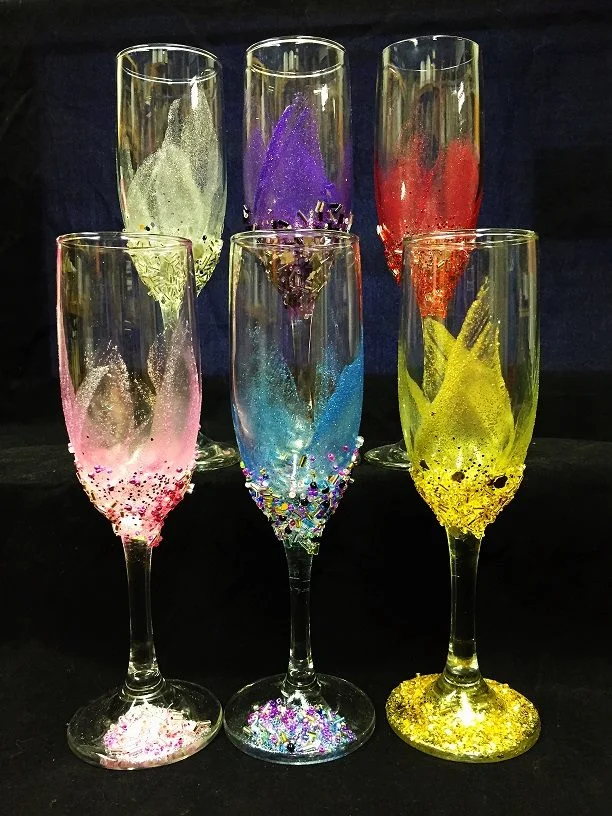 SANDHILL CRANE VINEYARDS - GLAM Champagne Glass Class
