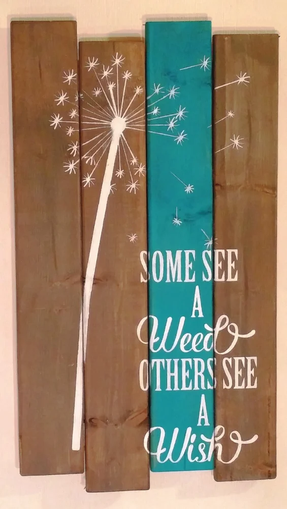 NOT SO SHABBY, OH SO CHIC  Dandelion Wishes Wood Art