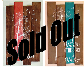 BYLER LANE - Dandelion Wishes Pallet Painting Class