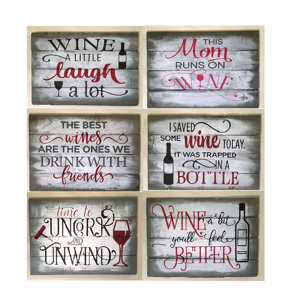CHERRY CREEK WINERY - Wine Welcome Wood Art