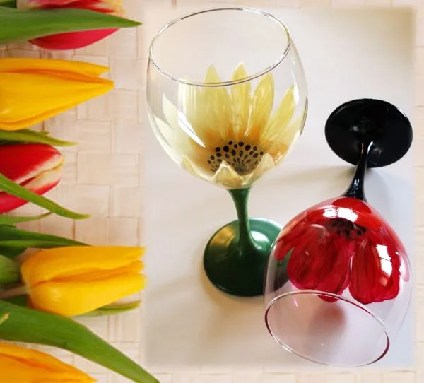 LAKES OF MONCLOVA - Fabulous Flowers Wine Glass Class