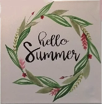 NOT SO SHABBY, OH SO CHIC - Inspirational Floral Wreath Canvas