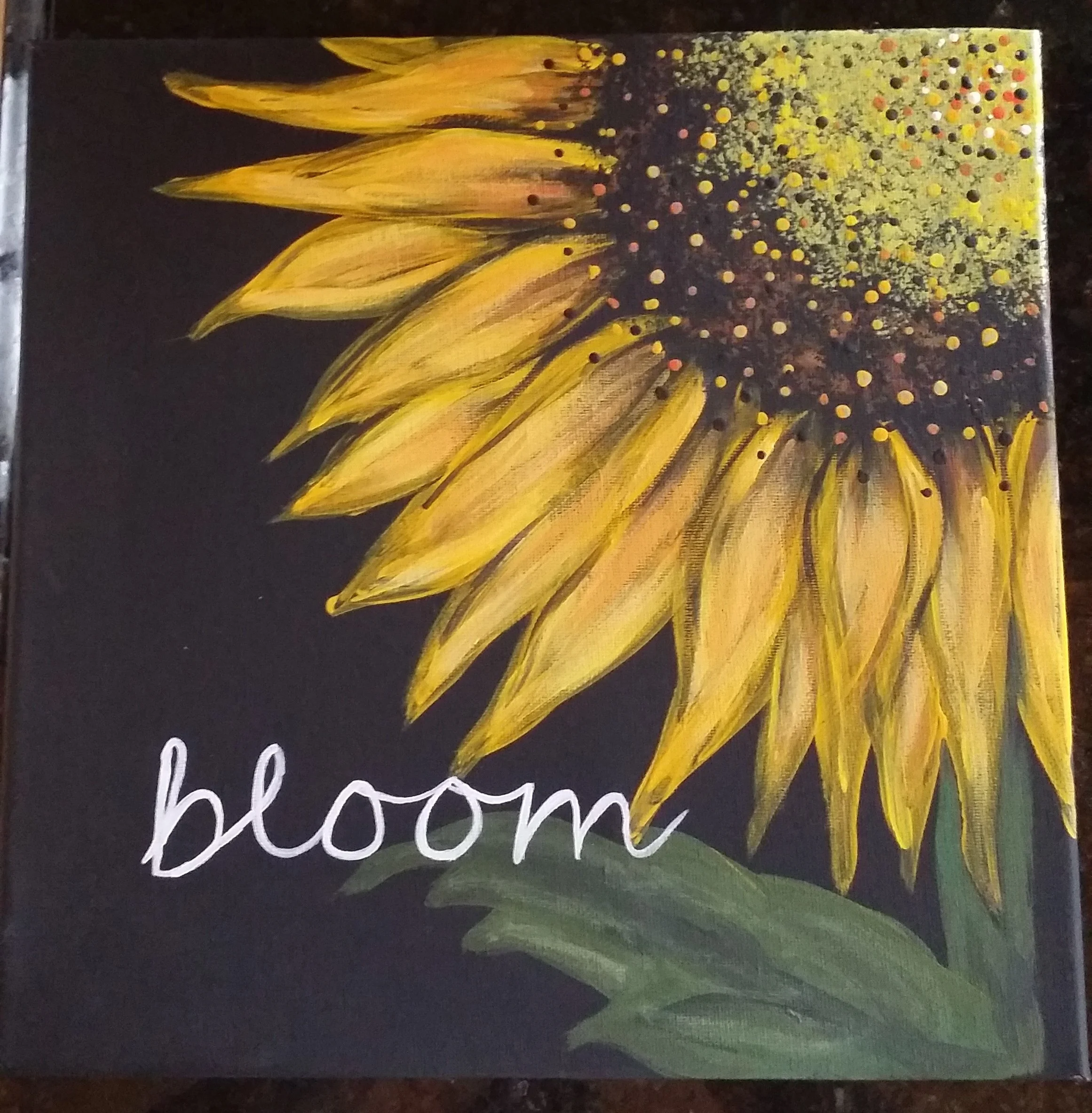 FLYING OTTER WINERY - Inspirational Sunflower Canvas