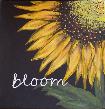 SHABBY CHIC - Inspirational Sunflower Canvas