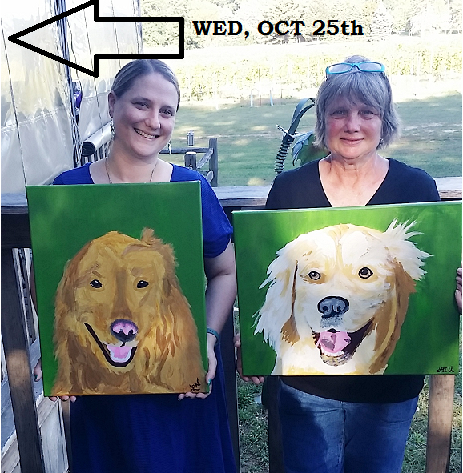 CHATEAU TEBEAU WINERY - Paint Your Pet Canvas Class