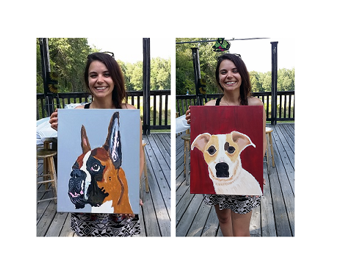 CHATEAU AERONAUTIQUE - AIRPARK LOCATION, JACKSON, MI  Paint Your Pet Canvas