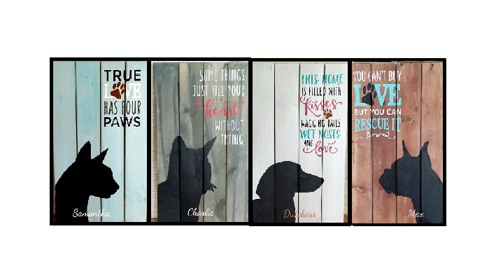 TIPPY CREEK WINERY - Simple Silhouettes Personalized Pet Pallet Class