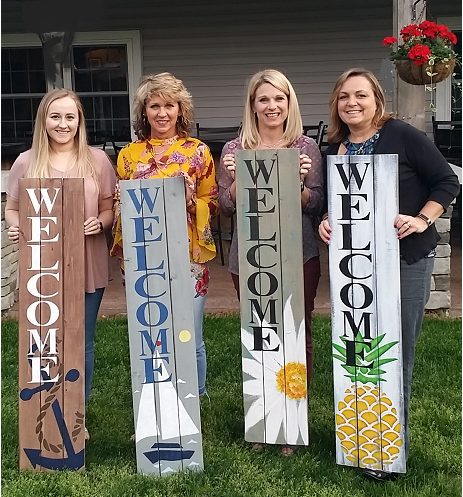SANDBAR CAFE, COFFE & CREAMERY - Wood Daisy Welcome Painting Class