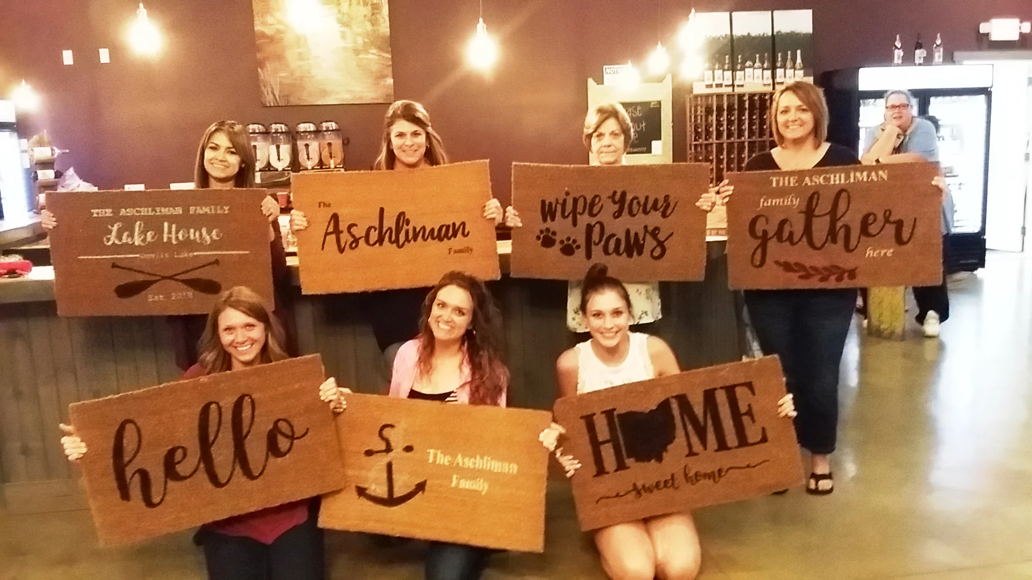 TIPPY CREEK WINERY - Personalized Welcome Mat Painting Class