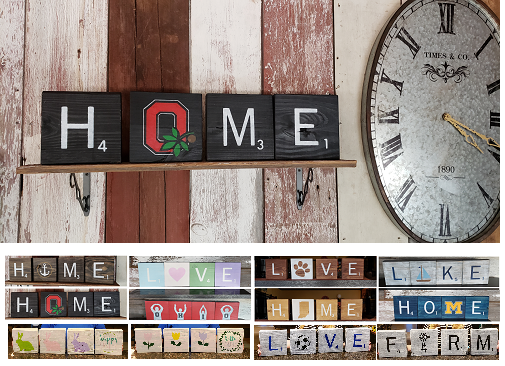 BENFIELD WINERY - Custom Scrabble Block Painting Class