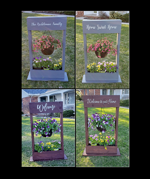 LEISURE TIME WINERY - Personalized Planter Welcome Stand