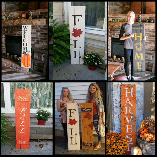 WHISKEY, WINE, &amp; ROSES - Wood Fall Welcome Sign Painting Class