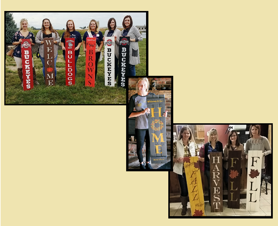 CHATEAU TEBEAU WINERY - Fall or Football Welcome Sign Painting Class