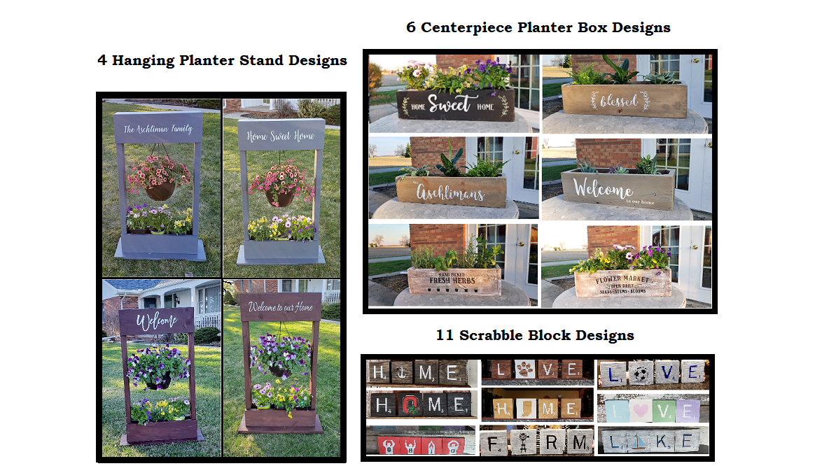 BENFIELD WINERY - Personalized Planters and Scrabble Block Painting Class