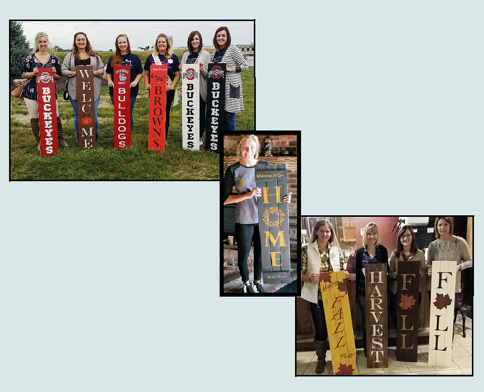 BENFIELD WINERY - Fall or Football Welcome Sign Painting Class