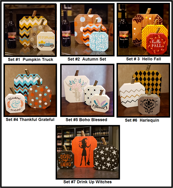 KNOTTY VINES WINERY - 3-pc Pumpkin Set Painting Class