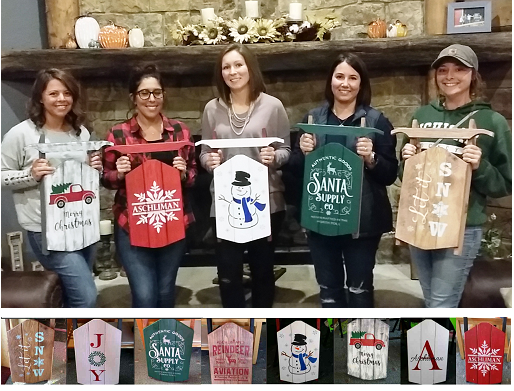 LEISURE TIME WINERY - Wood Mini Sleds Painting Class