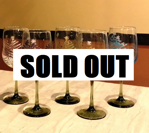 BYLER LANE WINERY - NEW LISTING!  Christmas Tree Wine Glass Class