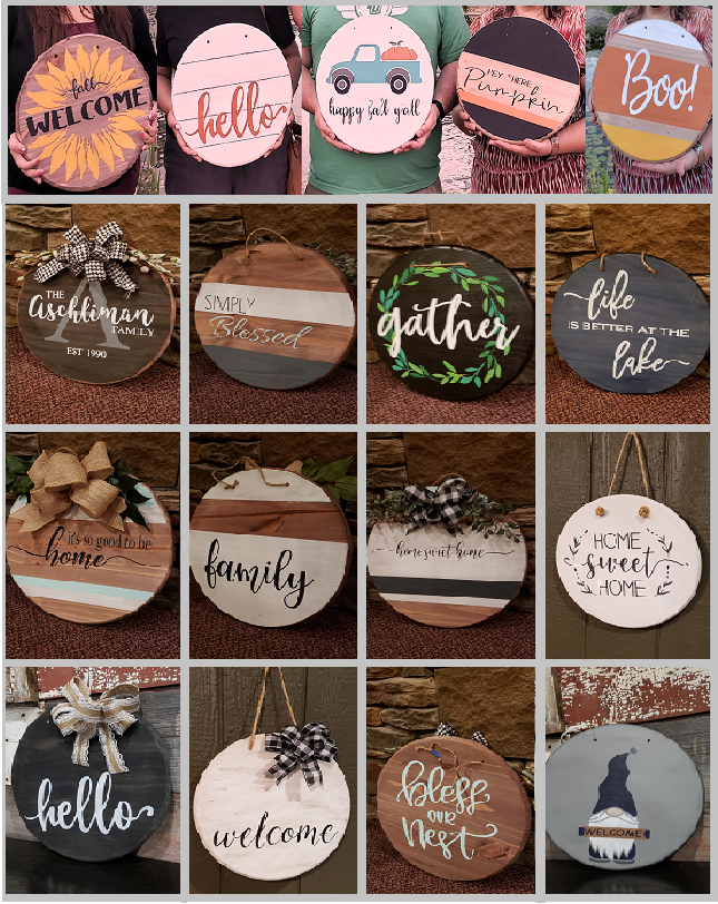 KNOTTY VINES WINERY - Fall Door Hanger Painting Class