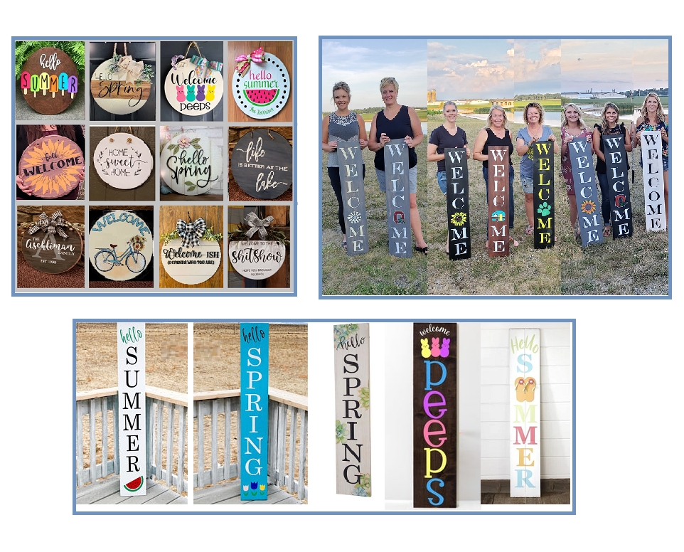 SYCAMORE LAKE WINE - Reversible Spring &amp; Summer Signs