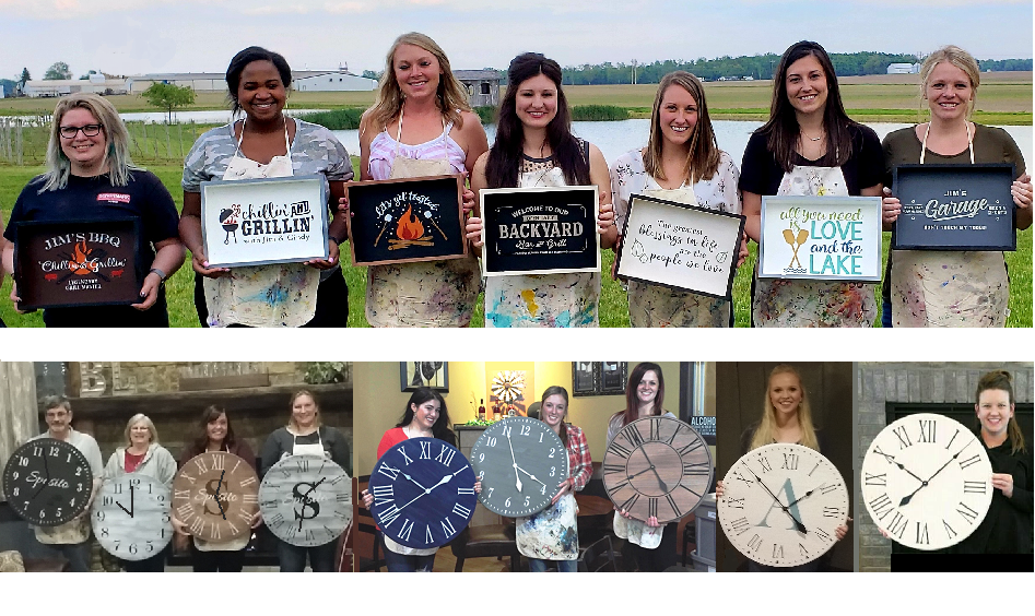 SYCAMORE LAKE WINE CO - Fun Summer Serving Trays &amp; Farmhouse Clocks