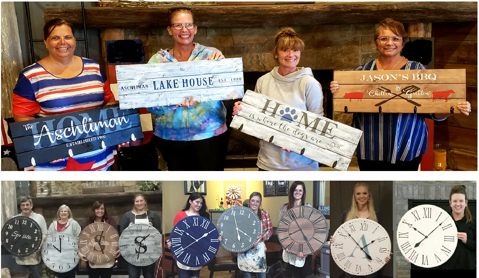 BYLER LANE WINERY - Personalized Wood Racks and Farmhouse Clocks