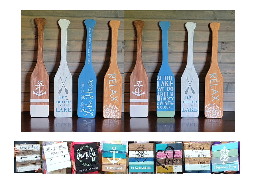 TIPPY CREEK WINERY - Summer Signs and Wood Oars Paint Party