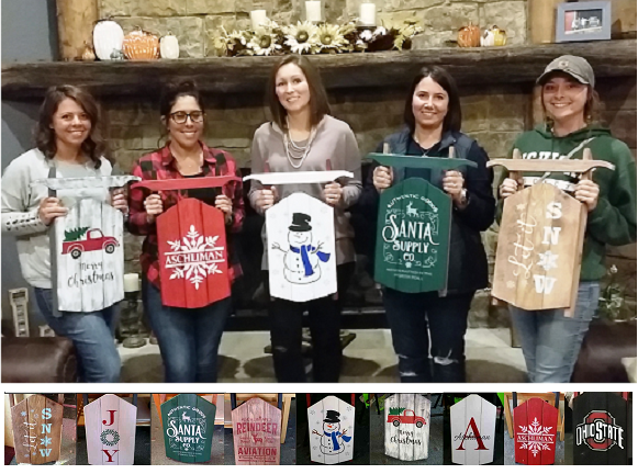 AMANDA LEE COFFEE - Wood Mini Sled Painting Party
