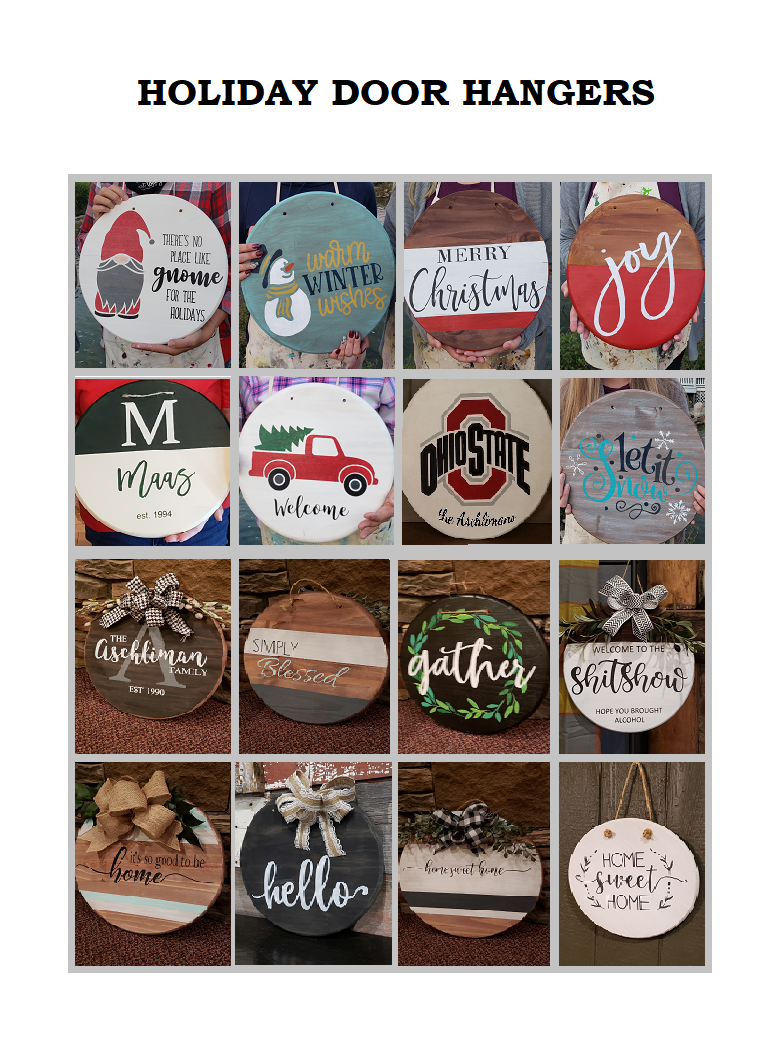 CHATEAU TEBEAU WINERY - Holiday Door Hanger Painting Party