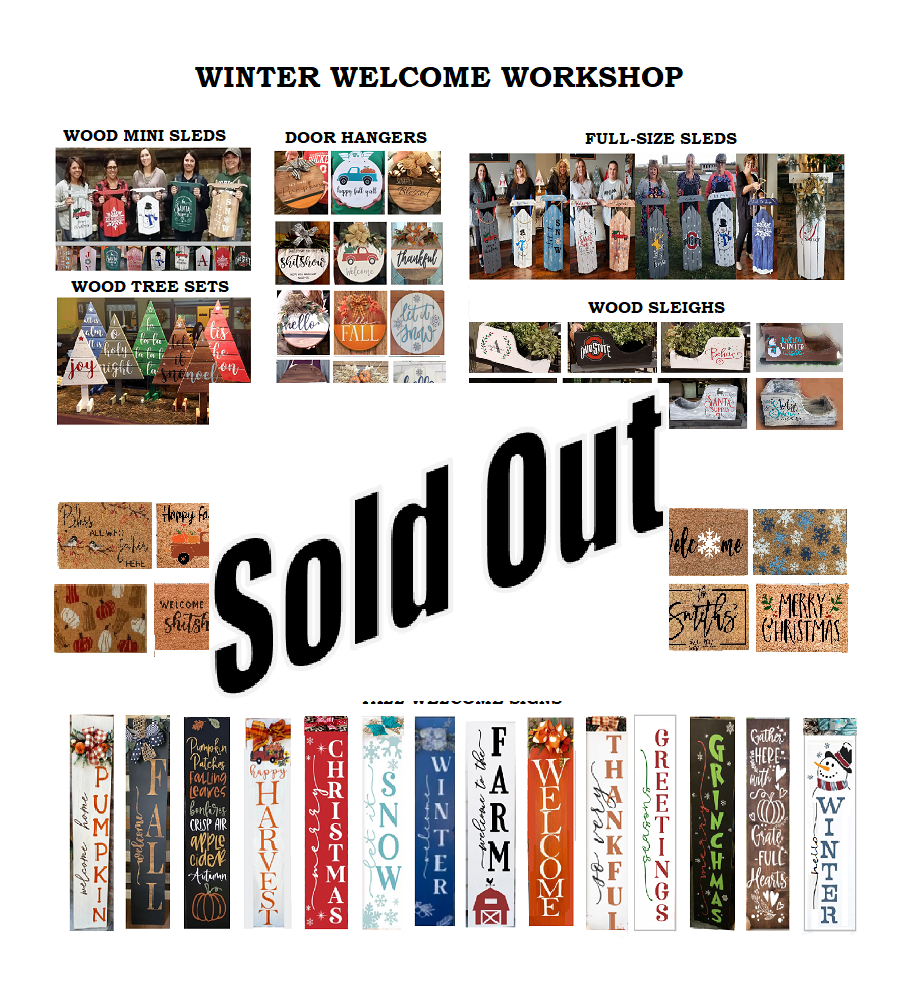 BYLER LANE WINERY - SECOND Winter Welcome Workshop Paint Party