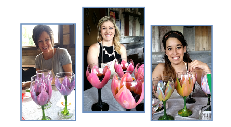 CHATEAU WINERY - Fabulous Florals Wine Glass Painting Class