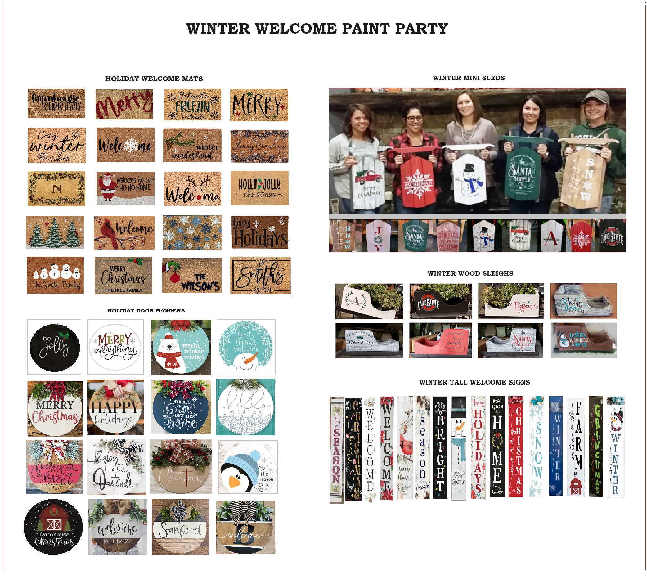 BYLER LANE WINERY - Winter Workshop Paint Party