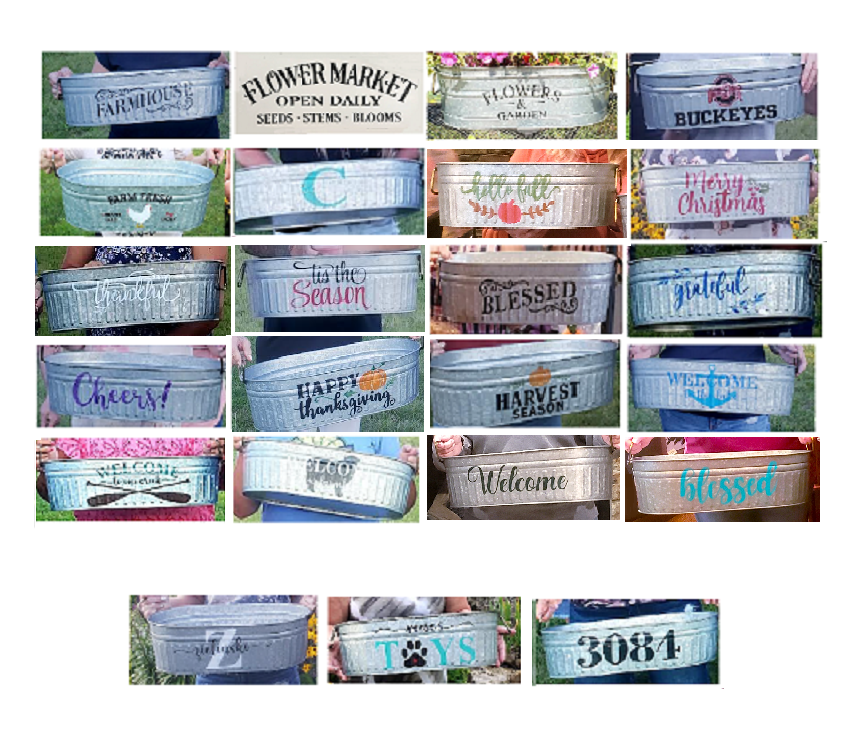 PRESSROOM EVENT CENTER - Personalized Glavanized Tubs Paint Party