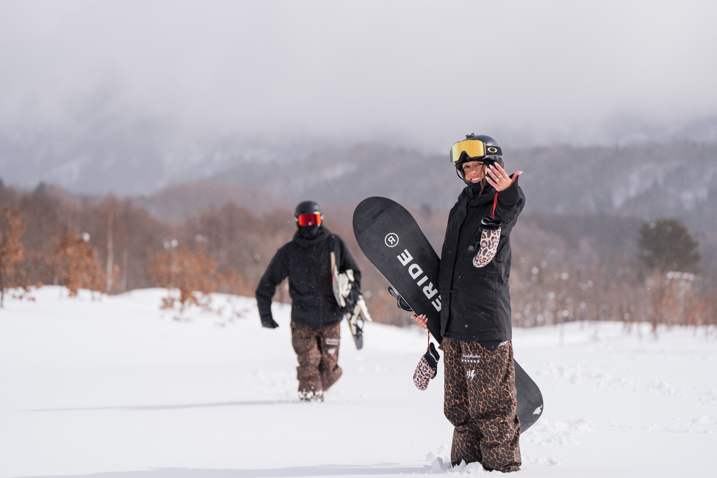 Hakuba | Surprise Proposal &amp; Snowboarding Shoot