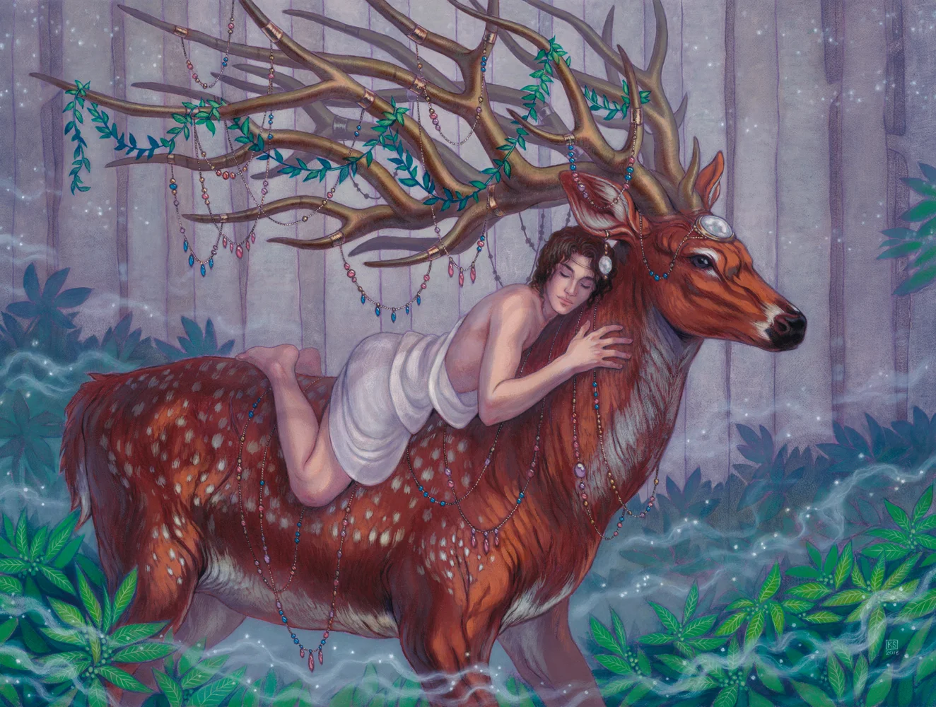 Mnemosyne: Kyparissos oil on board, 16x12 inches