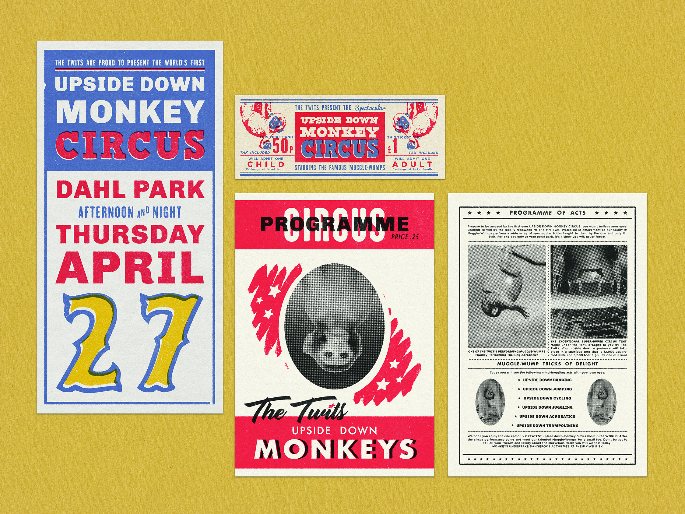 Circus Flyer, Ticket and Programme