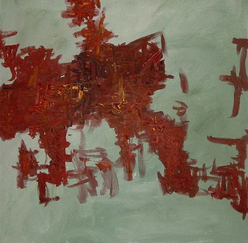 "Green City #14," oil on canvas, 24"x24"