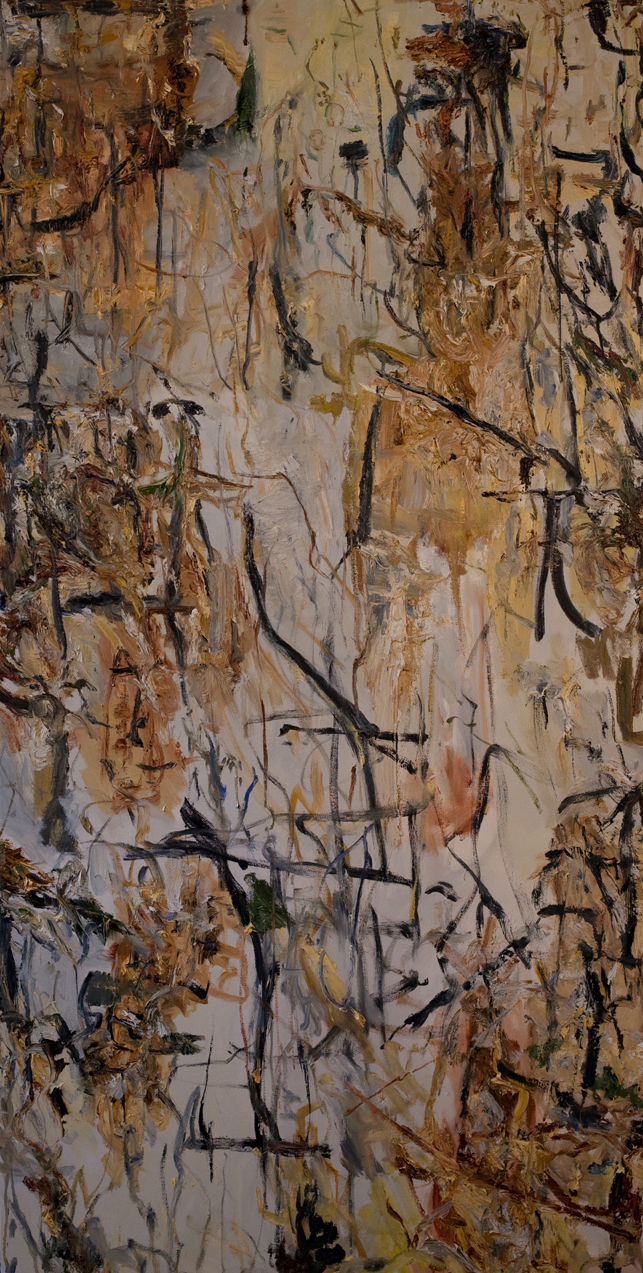 Structure of Earth #32, oil on canvas, 77"x39"
