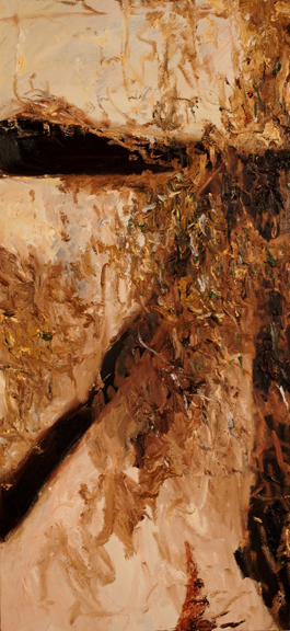 Structure of Earth #23, oil on canvas, 48"x22"