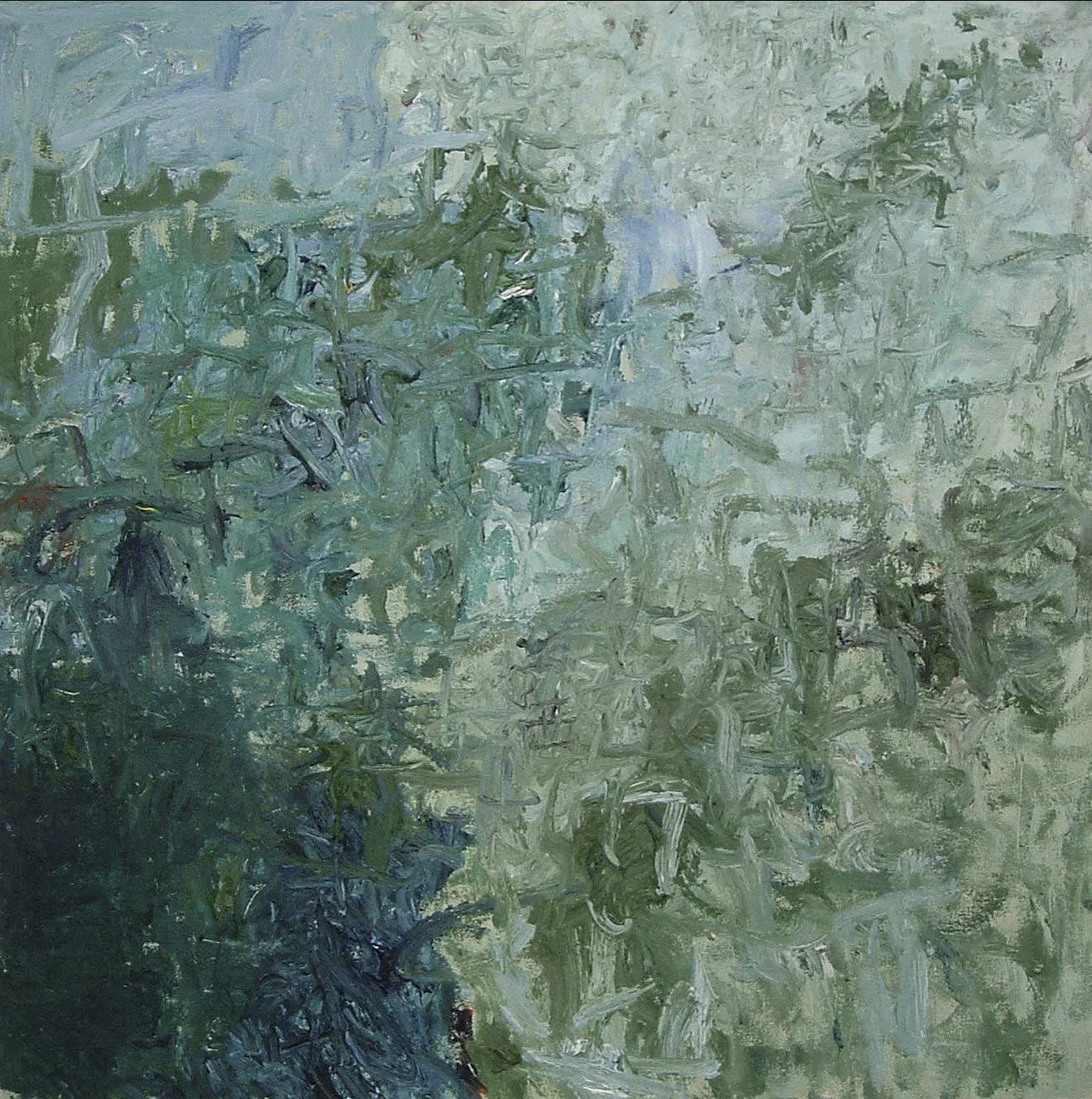 "Green City #4", oil on canvas, 24"x24"