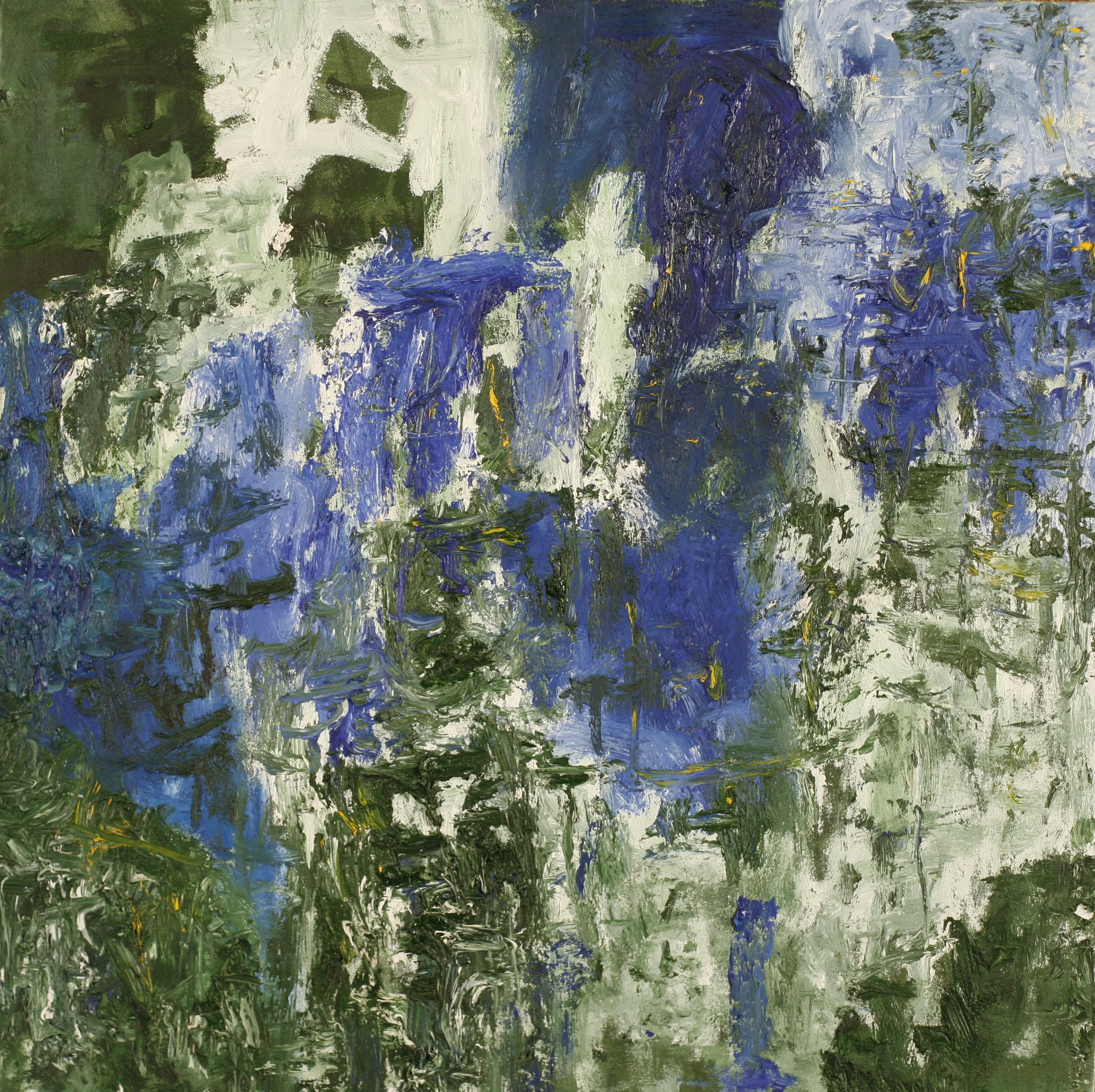 "Green City #44", oil on canvas, 24"x24"