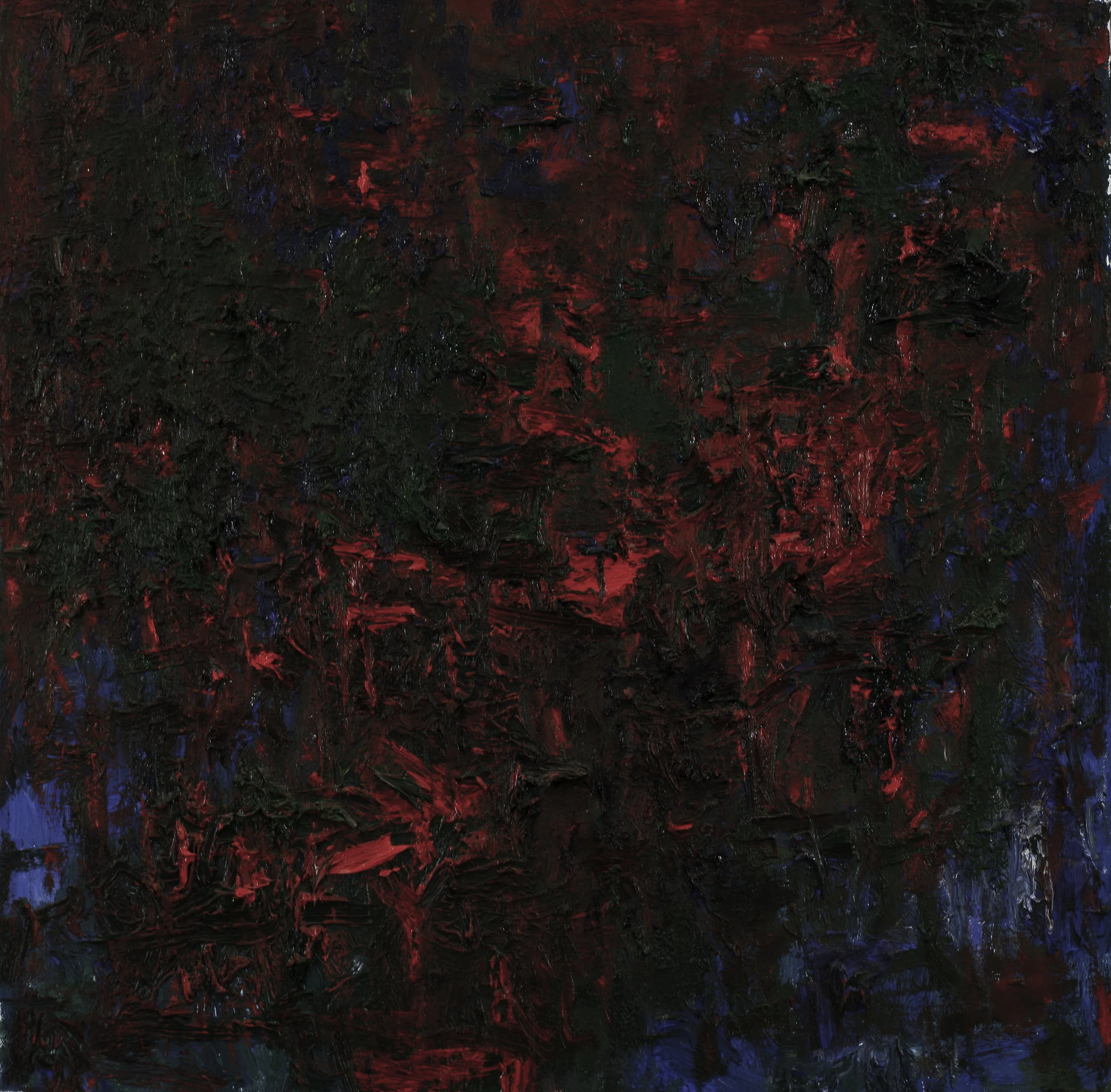 "Green  City #52", oil on canvas, 24"x24"