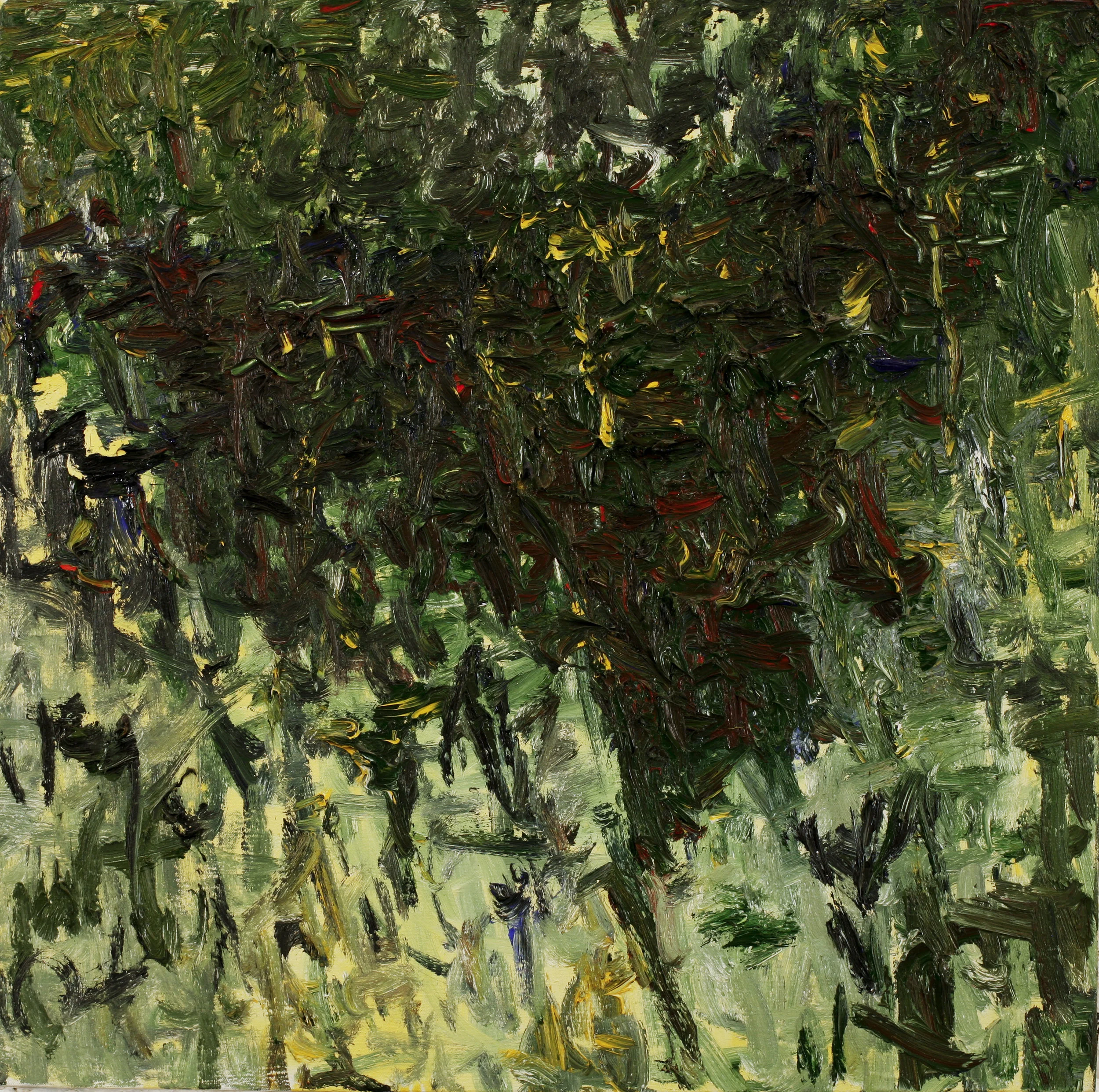 "Green City #53", oil on canvas, 24"x24"