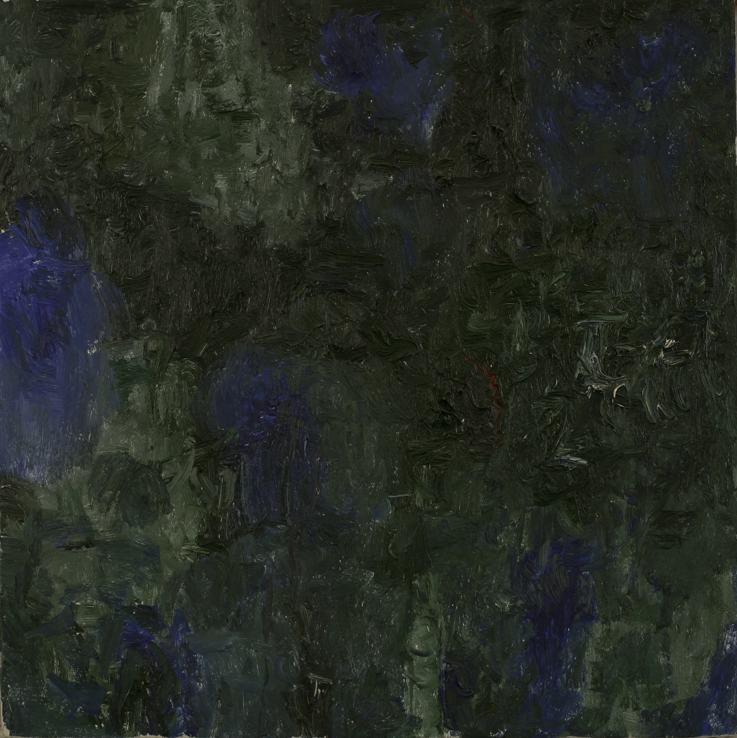 "Green City #49", oil on canvas, 24"x24"